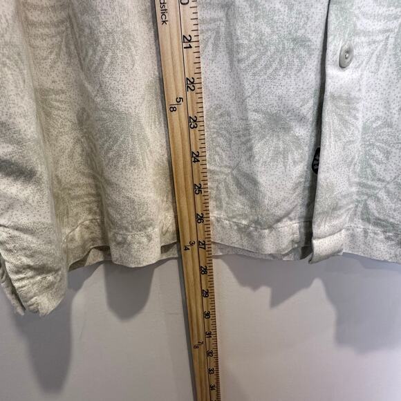 Nat Nast Luxury Originals Silk Blend Button-Up Shirt Size L Palm Leaf Pattern - Picture 3 of 6